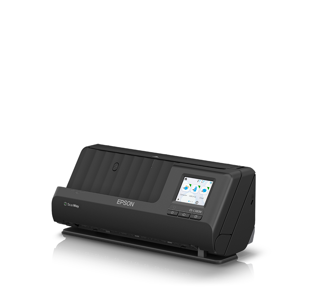 B11B269502, Epson WorkForce ES-C380W Wi-Fi Portable Sheet-fed Document  Scanner, Scanners