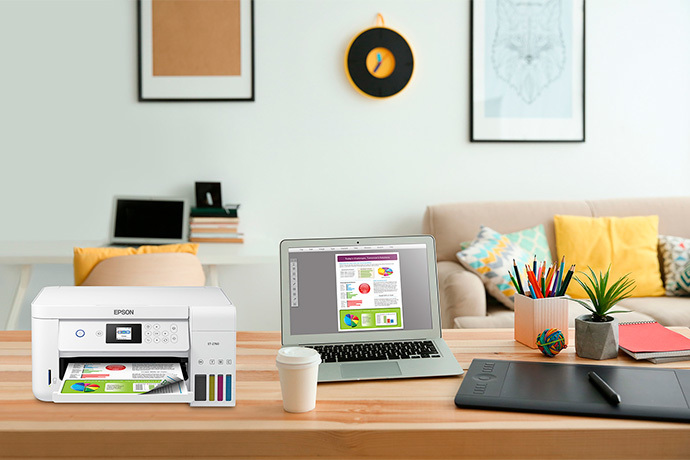 EcoTank ET 2760 All in One Cartridge Free Supertank Printer