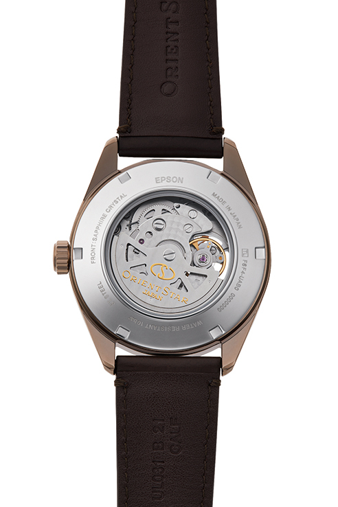 ORIENT STAR: Mechanical Contemporary Watch, Leather Strap - 41.0mm (RE-AV0115B)