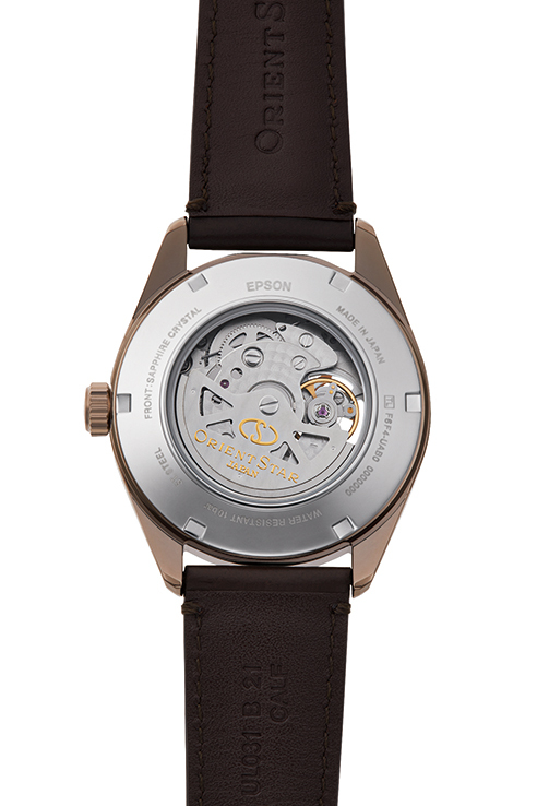 ORIENT STAR: Mechanische Modern Uhr, Leder Band - 41.0mm (RE-AV0115S)