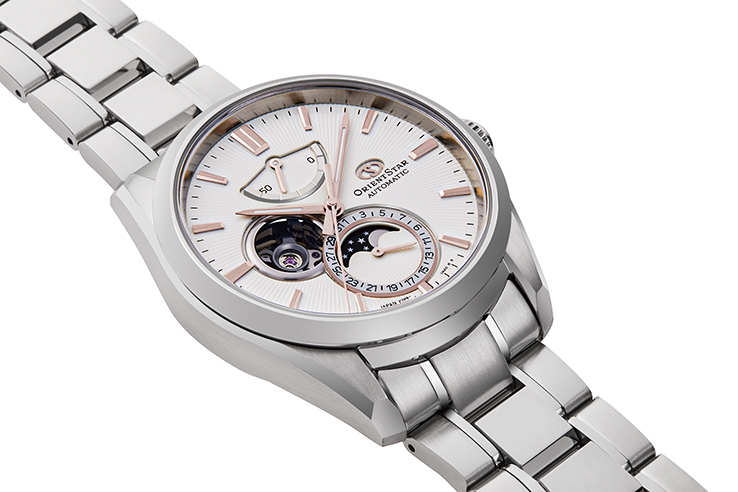 Orient Star: Mechaniczny Nowoczesny Zegarki, Metalowy Pasek - 41.0mm (RE-AY0003S)