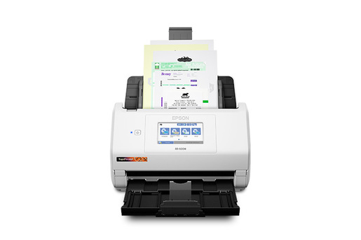 RapidReceipt&trade; RR-600W Wireless Duplex Touchscreen Desktop Receipt and Color Document Scanner - Certified ReNew