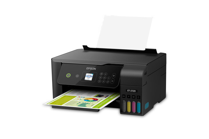  Epson EcoTank ET-2720 - Impresora multifuncional inalámbrica a  color con escáner y copiadora. : Productos de Oficina