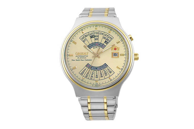 Orient automatic 21 outlet jewels multi year calendar