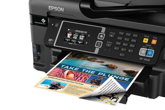 Epson Workforce Wf 3620 All In One Printer Inkjet Printers For Work Epson Us 3433