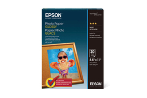 Photo Paper Glossy, 8.5" x 11", 20 sheets