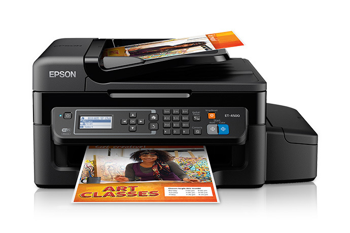 Epson WorkForce ET-4500 EcoTank All-in-One Printer - Certified ReNew