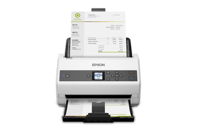 Epson DS-870 Color Duplex Workgroup Document Scanner - Certified ReNew