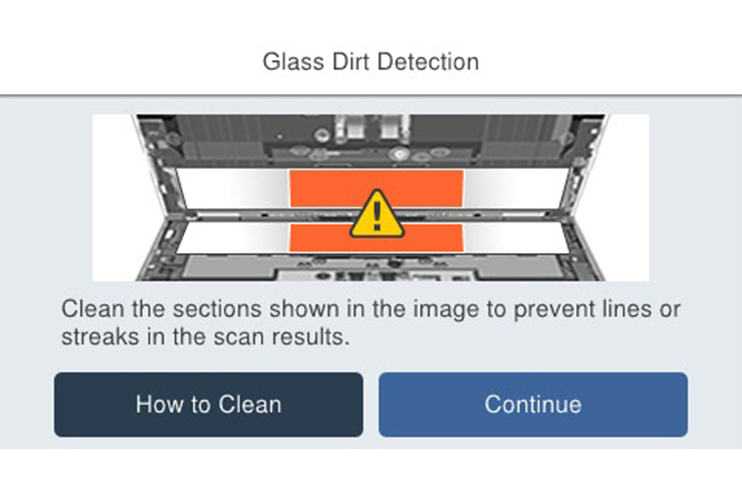 Glass Dirt Detection