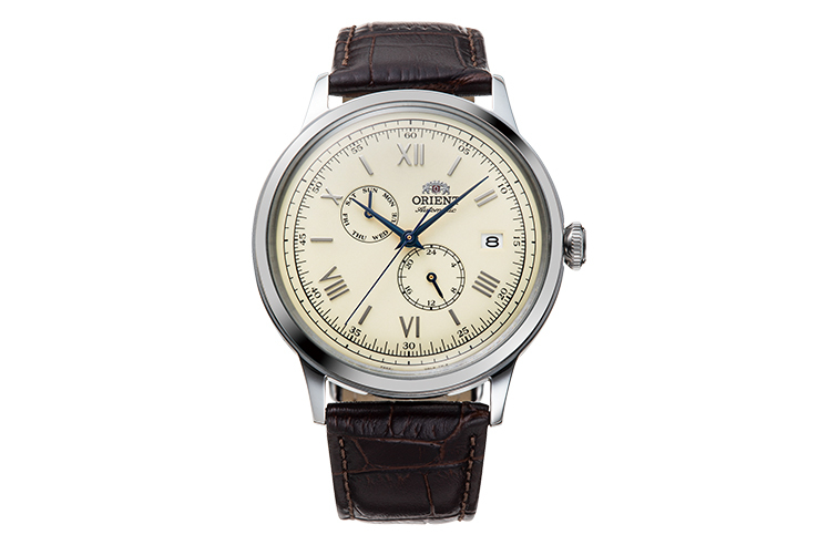 Orient best sale leather watch