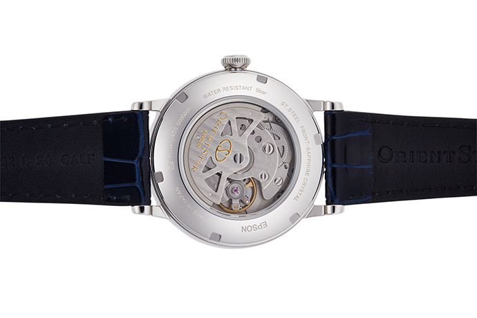 ORIENT STAR: Mechanical Classic Watch, Leather Strap - 38.7mm (RE-AU0003L)