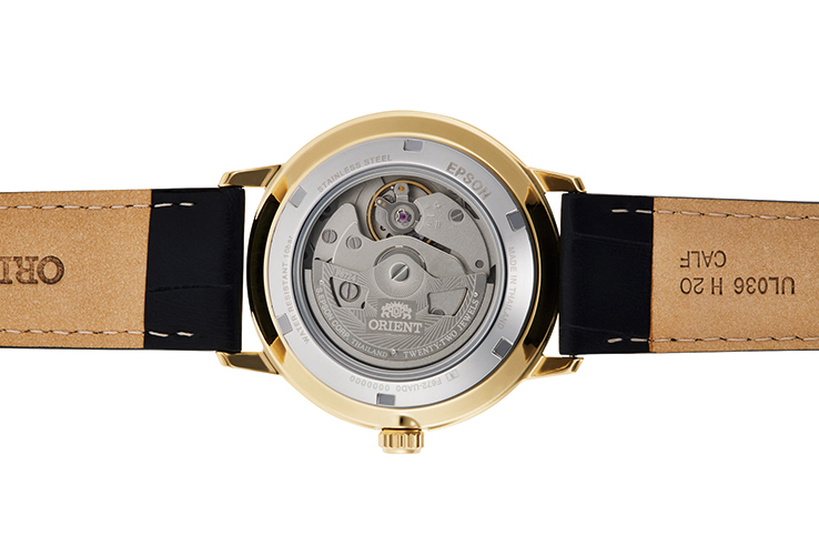 RA-AC0E03S | ORIENT: Mechanical Contemporary Watch, Leather Strap