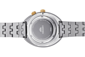 ORIENT: Ceas mecanic Revival, curea din metal – 43,5 mm (RA-AA0E01S)