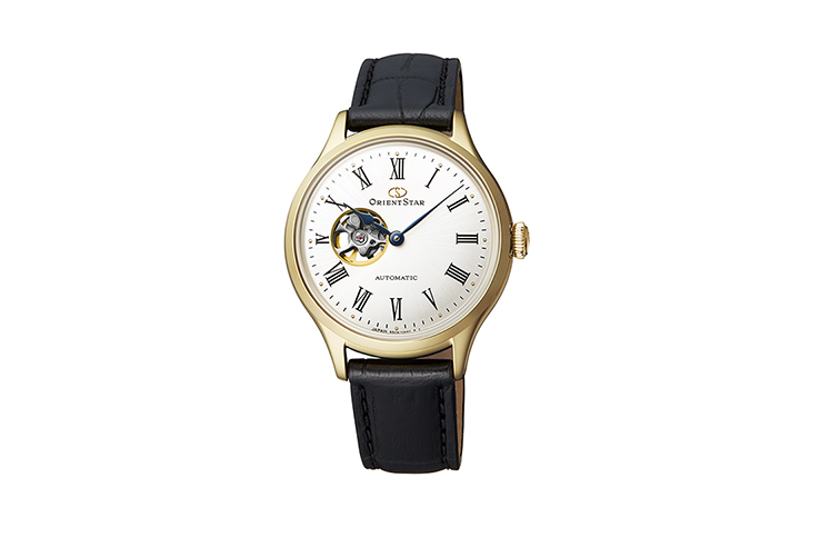 ORIENT STAR: Mechanical Classic Watch, Leather Strap - 30.5mm (RE-ND0004S)