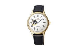 ORIENT STAR: Mechanical Classic Watch, Leather Strap - 30.5mm (RE-ND0004S)