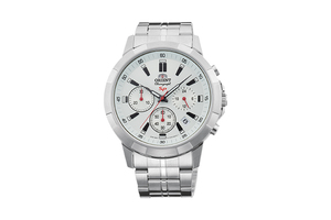 KV00002W | ORIENT: Quartz Sports Watch, Metal Strap - 43.9mm