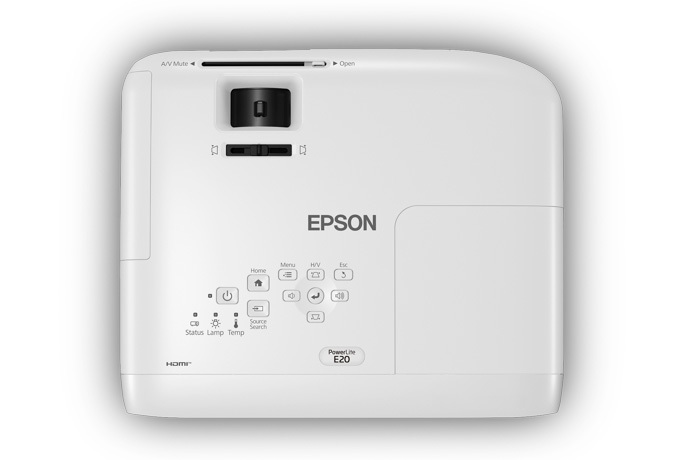 PROYECTOR EPSON POWERLITE E20 XGA 3400 LUM HDMI