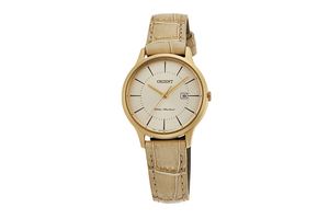ORIENT: Quartz Contemporary Watch, Leather Strap - 30.0mm (RF-QA0003G)