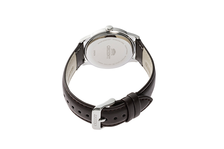 ORIENT: Quartz Classic Watch, Synthetic leather Strap - 38.4mm (RA-WK0004L)