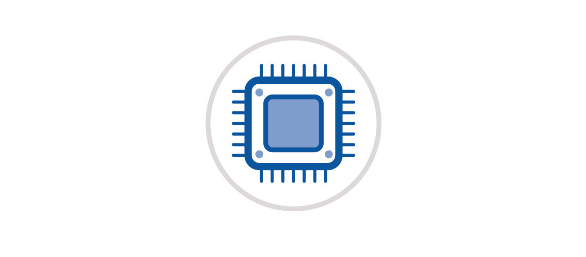 Computer chip icon