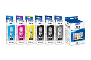 Epson 552, Color Ink Bottles, C/M/Y/Pk/Gy 5-Pack | Epson US