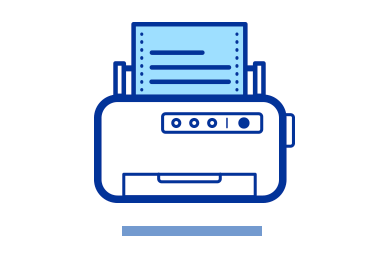 Dot matrix printer icon