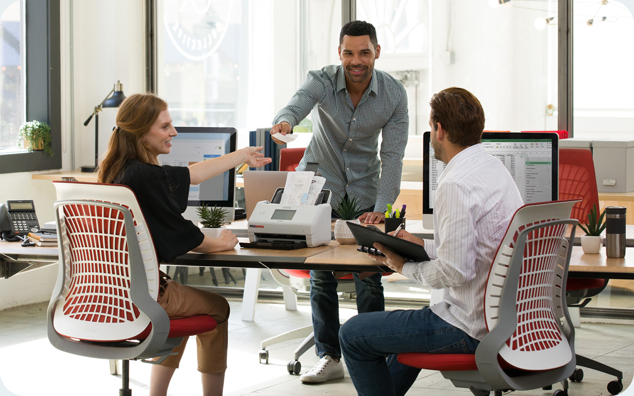 co-workers at desk