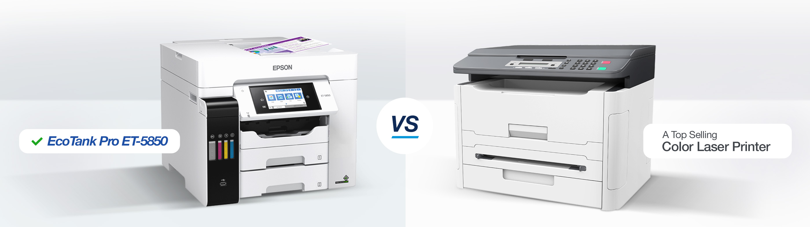 EcoTank Pro ET-5850 vs A Top Selling Color Laser Printer