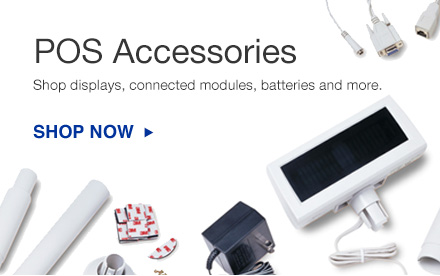 POS Accessories. Shop displays, connected modules, batteries and more. 