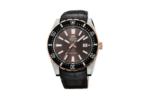 ORIENT: Mechanical Sports Watch, Leather Strap - 46.0mm (AC09002T)