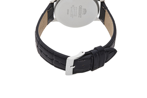 ORIENT: Quartz Contemporary Watch, Leather Strap - 39.0mm (RF-QD0005L)