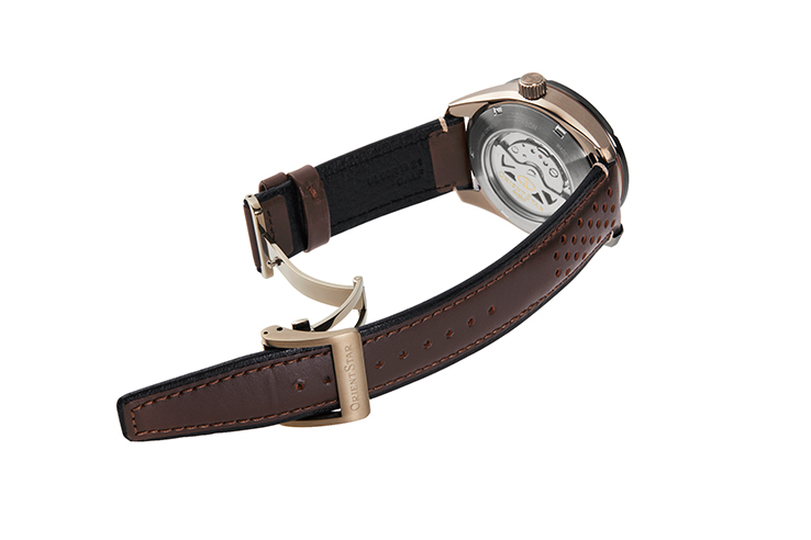 ORIENT STAR: Mechanical Contemporary Watch, Leather Strap - 42.6mm (RE-AV0A04B)