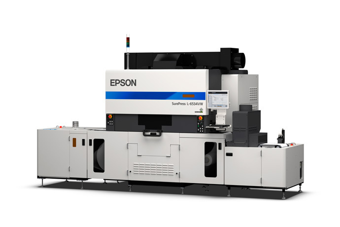 Epson SurePress L-6534VW with Orange Ink Digital Label Press