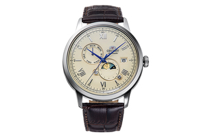 ORIENT: Mechanical Classic Watch, Leather Strap - 41.5mm (RA-AK0803Y)