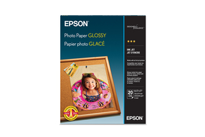 Photo Paper Glossy, 8.5" x 11", 20 hojas