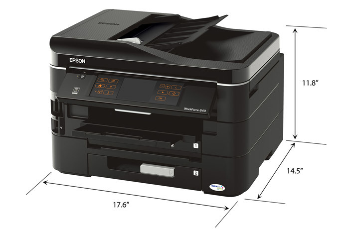 C11CA97201 | Epson WorkForce 840 All-in-One Printer | Inkjet 