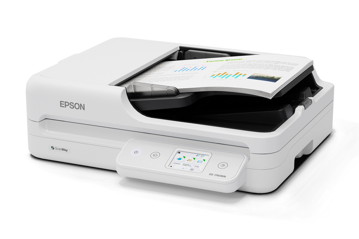 Epson DS-1760WN Network Flatbed Color Duplex Document Scanner with Wireless/Ethernet Connectivity and Auto Document Feeder