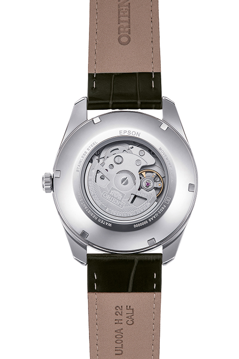 ORIENT: Reloj mecánico contemporáneo con correa de piel – 43,5 mm (RA-BA0006B)