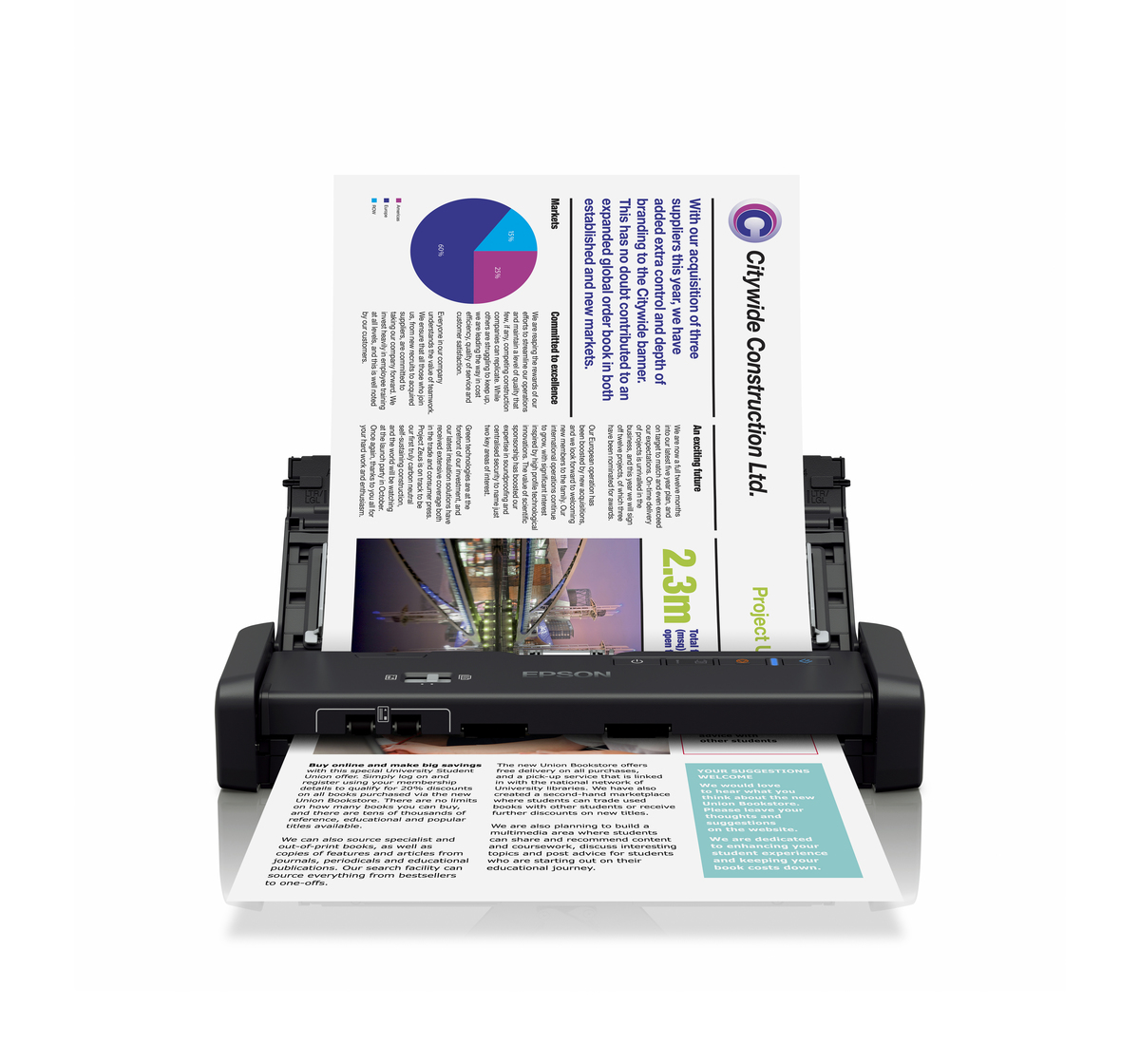 B11B256503, Epson WorkForce DS-30000 A3 Duplex Sheet-fed Document Scanner, A4 Document Scanners, Scanners