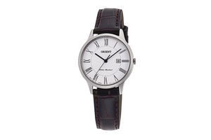 ORIENT: Quartz Contemporary Watch, Leather Strap - 30.0mm (RF-QA0008S)