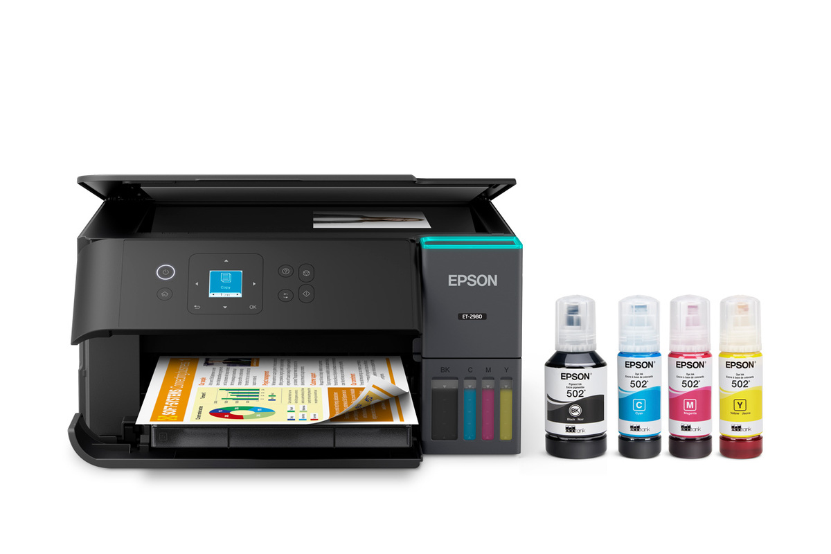 EcoTank ET-2980 Wireless All-in-One Color Supertank Printer – Black