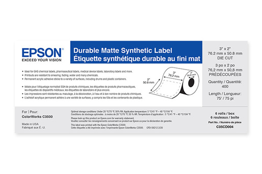 Inkjet Labels | Paper | For Work | Epson US