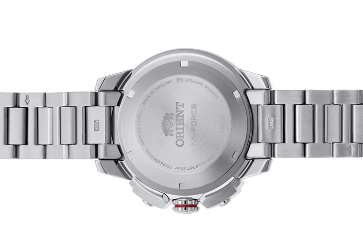 ORIENT: Reloj mecánico deportivo con correa metálica – 45,0 mm (RA-AC0N01B)