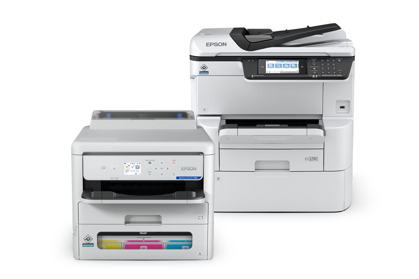 Two Epson Workgroup Printers