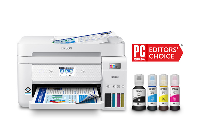 Epson Ecotank, ET-4850, Impresora multifunción a color, Wi-Fi, Ethernet, A4  - Impresoras Multifunción de Inyección de Tinta Kalamazoo