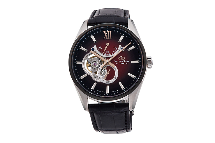 ORIENT STAR: Mechanical Contemporary Watch, Leather Strap - 41.0mm (RE-HJ0004R)