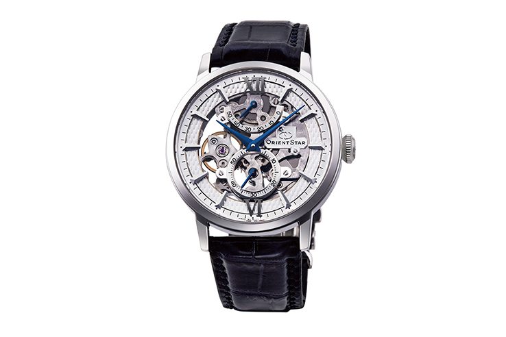 ORIENT STAR: Mecánico Clásico Reloj, Piel de cocodrilo Correa - 39.0mm (RE-DX0001S)