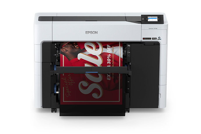 Impressora de grande formato SureColor T3770DR CAD/ técnica com impressão em rolo duplo e 24"