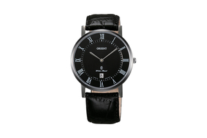 GW01008W, Orient: Cuarzo Clásico Reloj, Cuero Correa - 38.0mm (GW01008W)