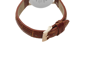 ORIENT: Quartz Contemporary Watch, Leather Strap - 30.0mm (RF-QA0001S)
